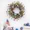 22 Inches Patriotic Wreaths for Front Door 4th of July Wreath Independence Day Wreath with Red White and Blue Tulip Flowers for Window Wall Front Porch Memorial Flag Day 250th Anniversary USA Decor